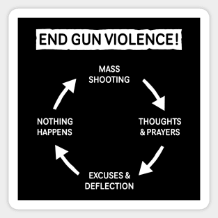 End Gun Violence! Sticker